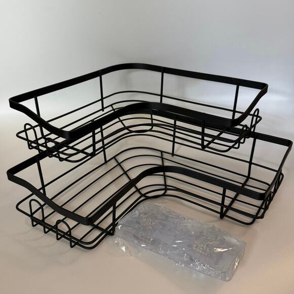 Shower Caddy Organizer Shower Shelves Adhesive Shower Accessories Set of 2 - Picture 1 of 3